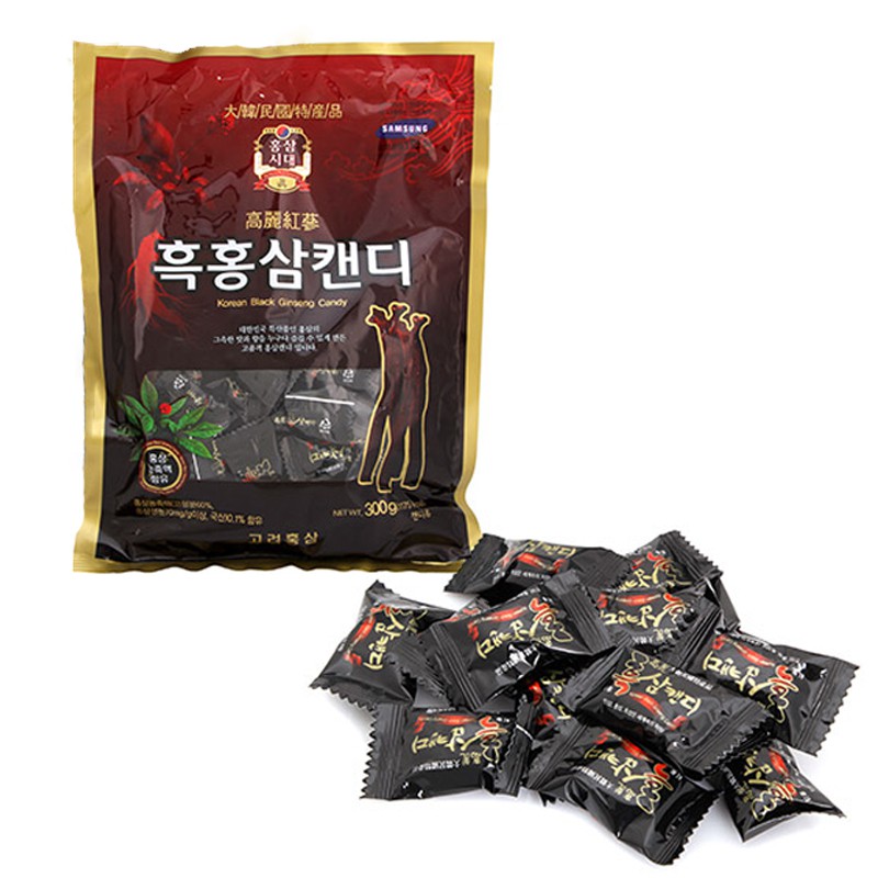 COMBO 10 GÓI  KẸO HẮC SÂM HÀN QUỐC - TÚI 300G - KOREAN RED GINSENG