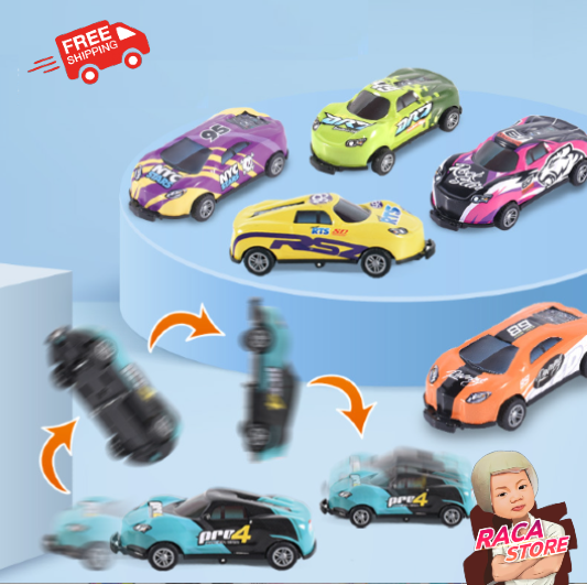 [LOẠI TO] Xe ôtô đồ chơi trẻ em siêu xe mini bằng sắt lật nhảy 360 độ chạy đà siêu ngầu cho bé
