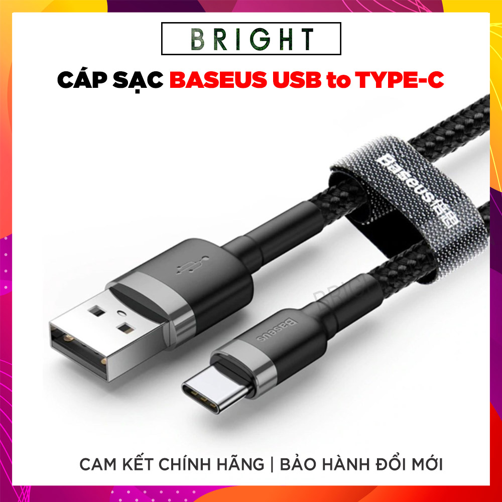 Cáp sạc nhanh và truyền dữ liệu cafule type c dài 0.5m/1m/2m/3m cho samsung s8/s9/ note8/ note9/ xiaomi/ huawei/ oppo/nokia