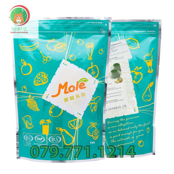 Bột Pudding Dưa Lưới (Flan Dưa Lưới) hiệu Mole Đài Loan túi zip 1kg