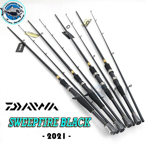 Cần câu lure daiwa sweepfire black 702mh, máy đứng máy ngang – đồ câu giá rẻ store ccm004