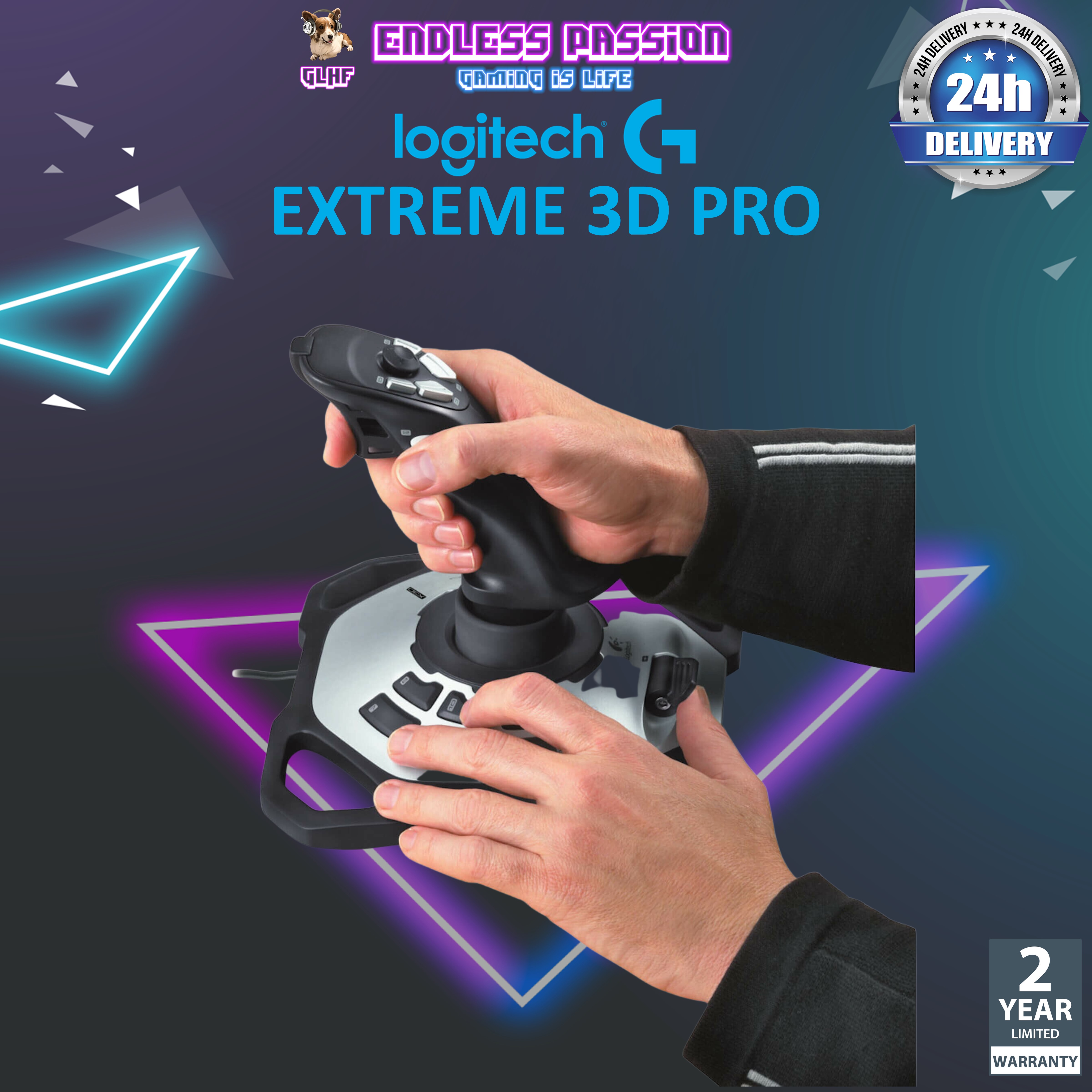 Logitech Extreme 3D Pro Joystick - 12 Programmable Buttons
