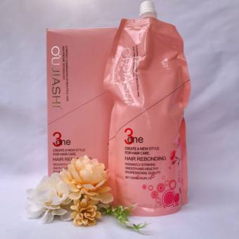 Duỗi Ép Tóc Hoa Anh Đào Ép 1 Lần Không Cần Dập Ép Tóc Thẳng 3 in1 UOJIASHI Túi 1000ml