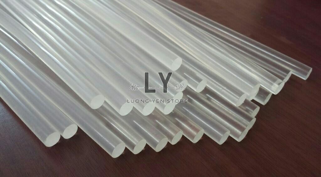   Combo 40 Cây  Keo Nến Silicon Loại Lớn Đường Kính 1cm Cao Cấp Dùng Cho Súng Bắn Keo 60W - Dài 22cm siêu dính bền chắc 