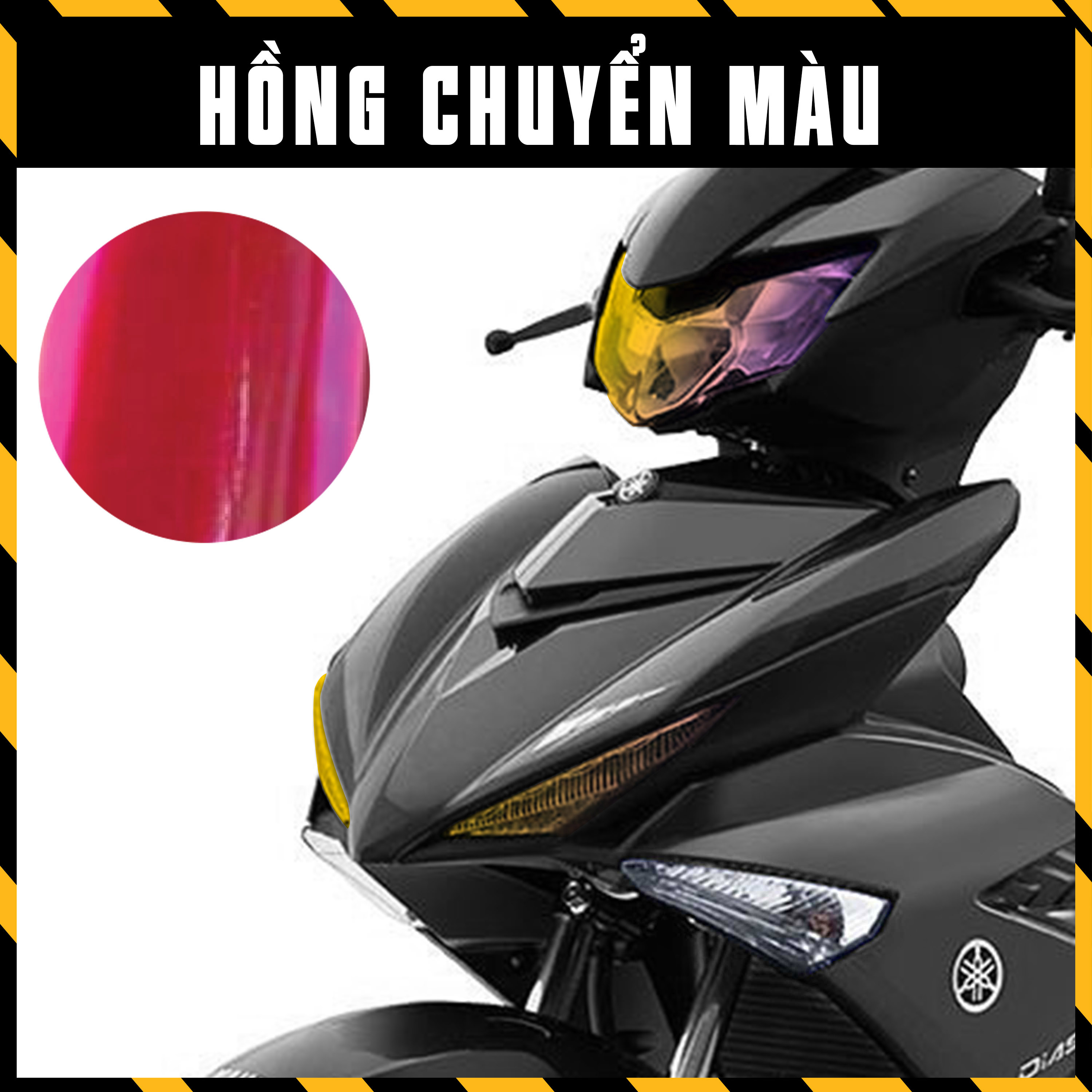 Decal Đổi Màu Dán Choá Đèn Exciter 150  | Film Titan Dán Đèn Chuyển Màu Xe Máy Ex150 Ex 150 Màu Xanh