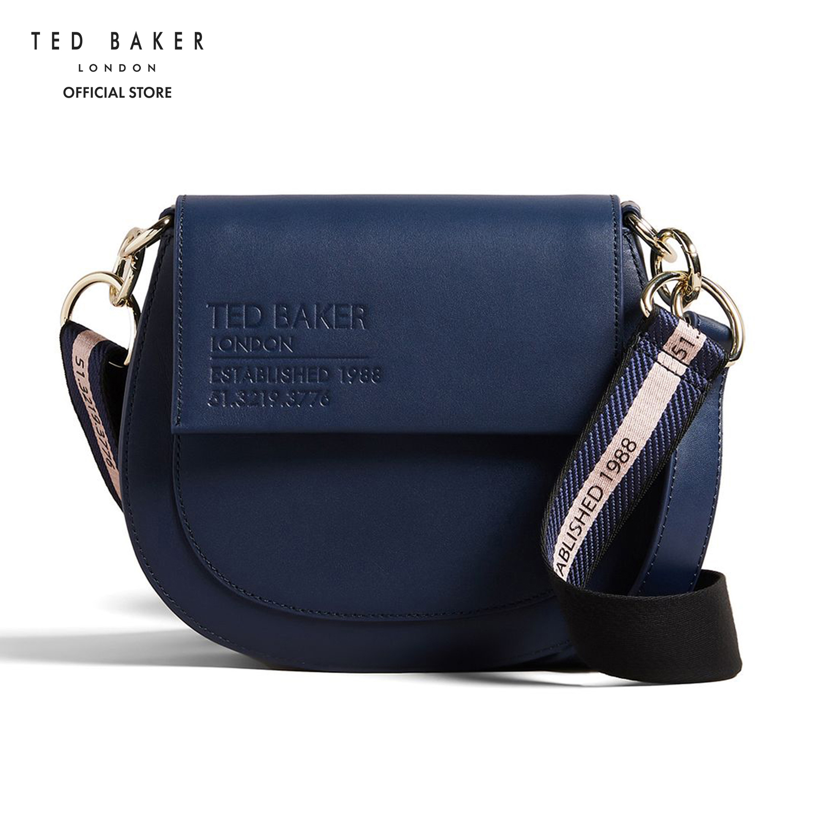 Ted Baker Darcell Black Leather Crossbody bag TB258599B - Bags