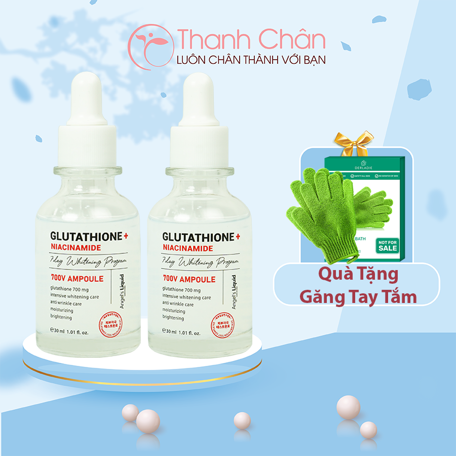 Huyết thanh trắng da Angel Liquid Glutathion Plus Niacinamide 7Day Whitening Program 700V Ample