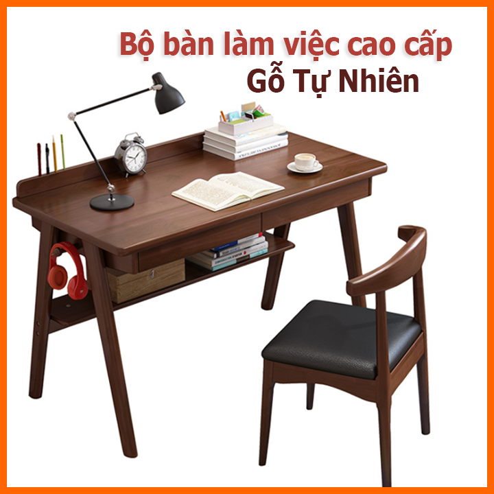 BÀN LÀM VIỆC GỖ TỰ NHIÊN CAO CẤP [TẶNG NGAY 1 GHẾ], BÀN LÀM VIỆC TẠI NHÀ, BÀN GIÁM ĐỐC, BÀN MÁY TÍNH, BÀN LÀM VIỆC VĂN PHÒNG