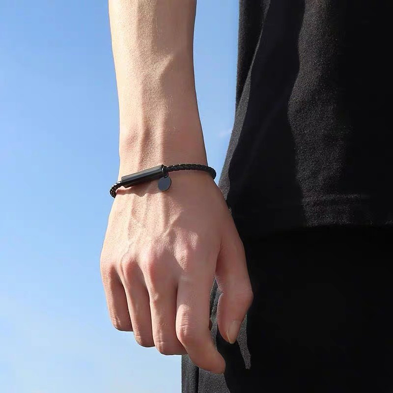 Vòng Tay Nam Vòng Tay Thời Trang Unisex Clancy Quần Áo Kuu Cơ Bản Cho Nam Nữ Chất Liệu Bền Màu Đen
