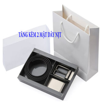 Thắt lưng nam tặng kèm 2 mặt cao cấp, Dây nịt nam cao cấp, Dây nịt nam 2 mặt