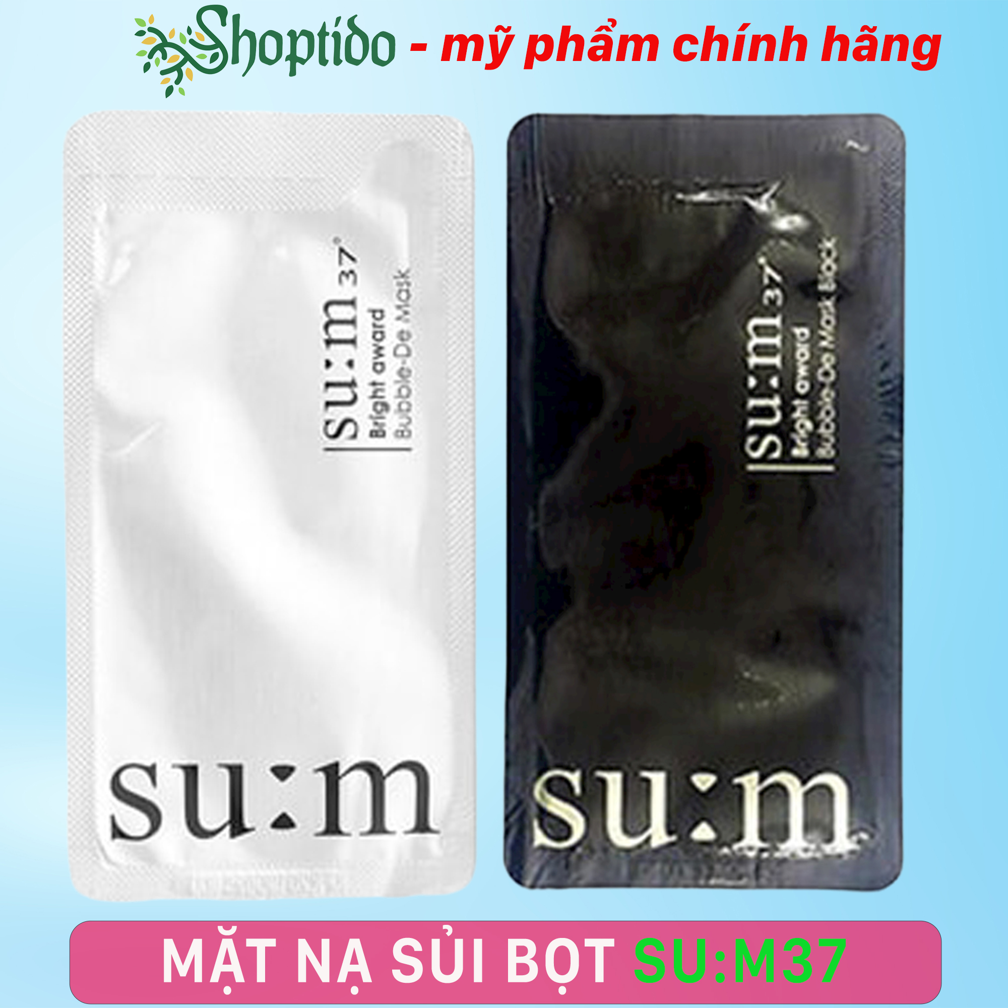Mặt nạ thải độc da su:m37 hàn quốc 2ml npp shoptido