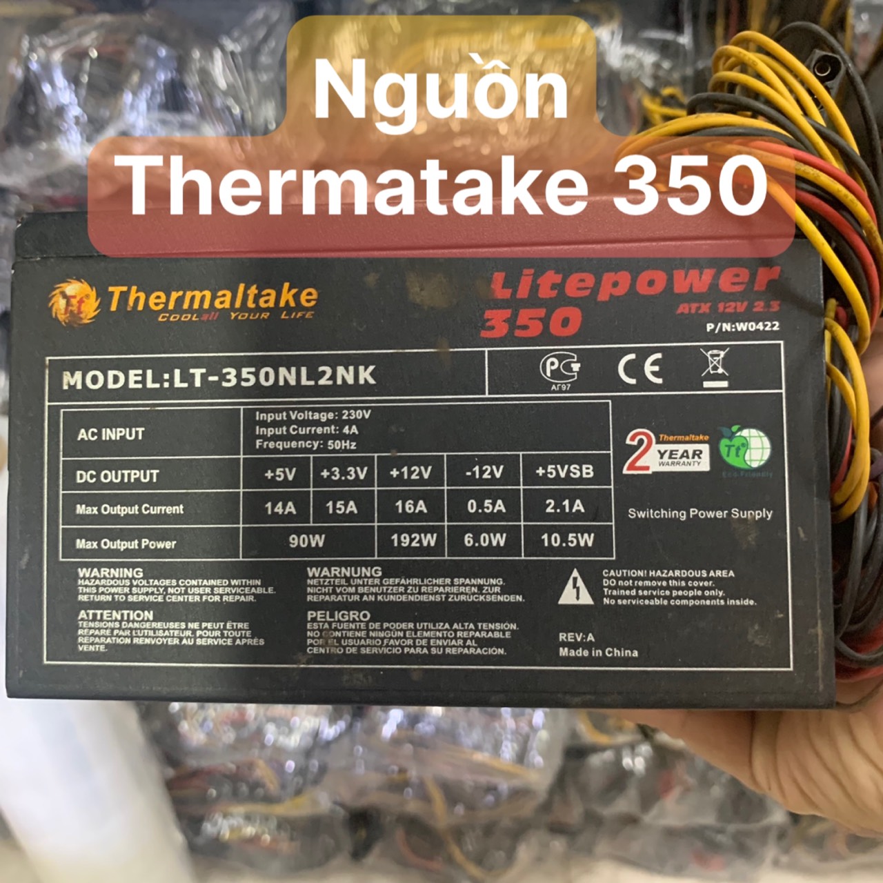 Ups nguồn hiệu thermaltake 350 fan 12 - vi tính bắc hải