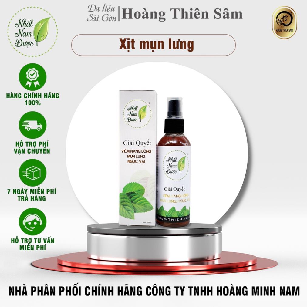 Xịt mụn lưng Hoàng Thiên Sâm 100ml