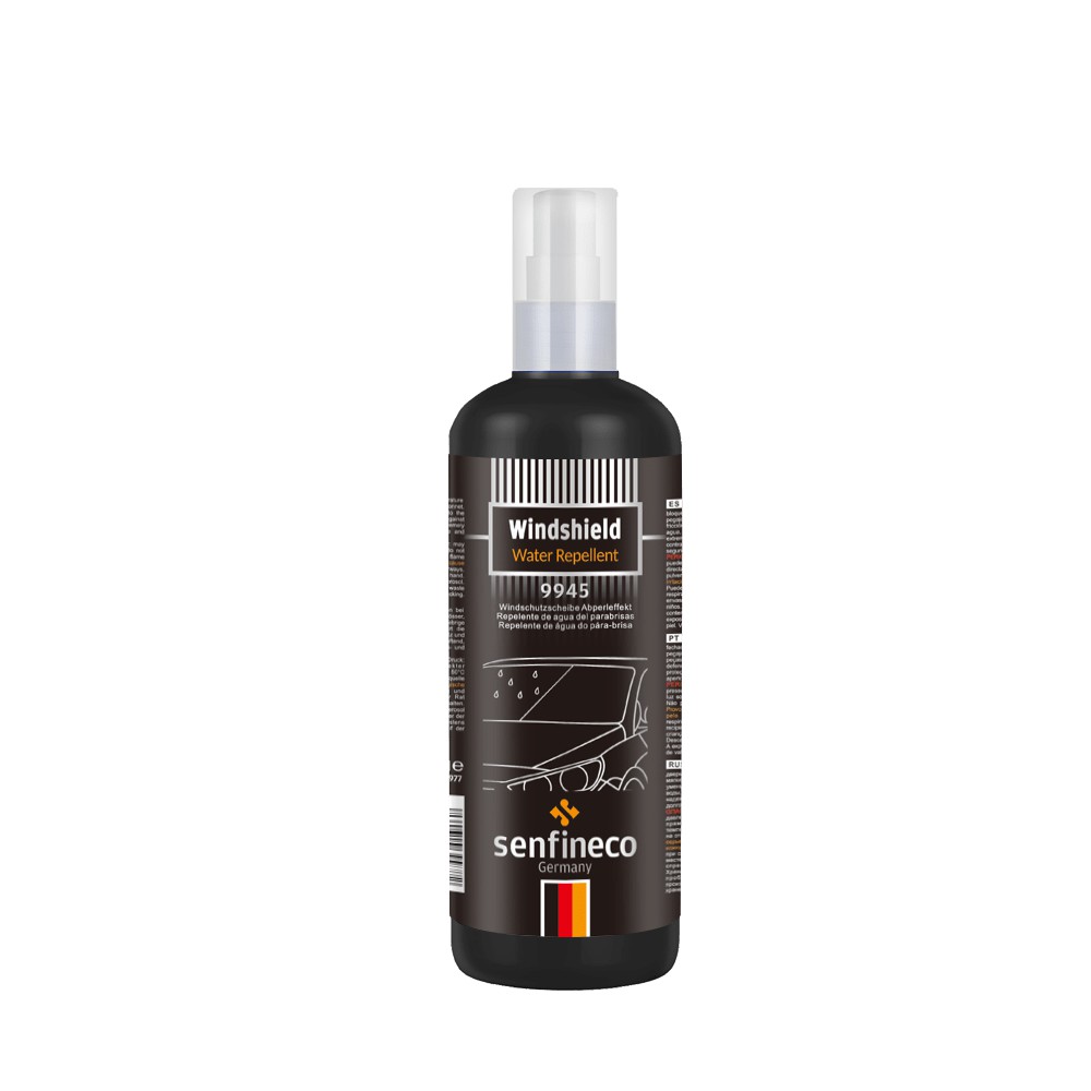 Dung dịch chống bám nước mưa trên kính ô tô, Chai xịt phủ nano kính Senfineco Glass Water Repellent 9945 - 100ml