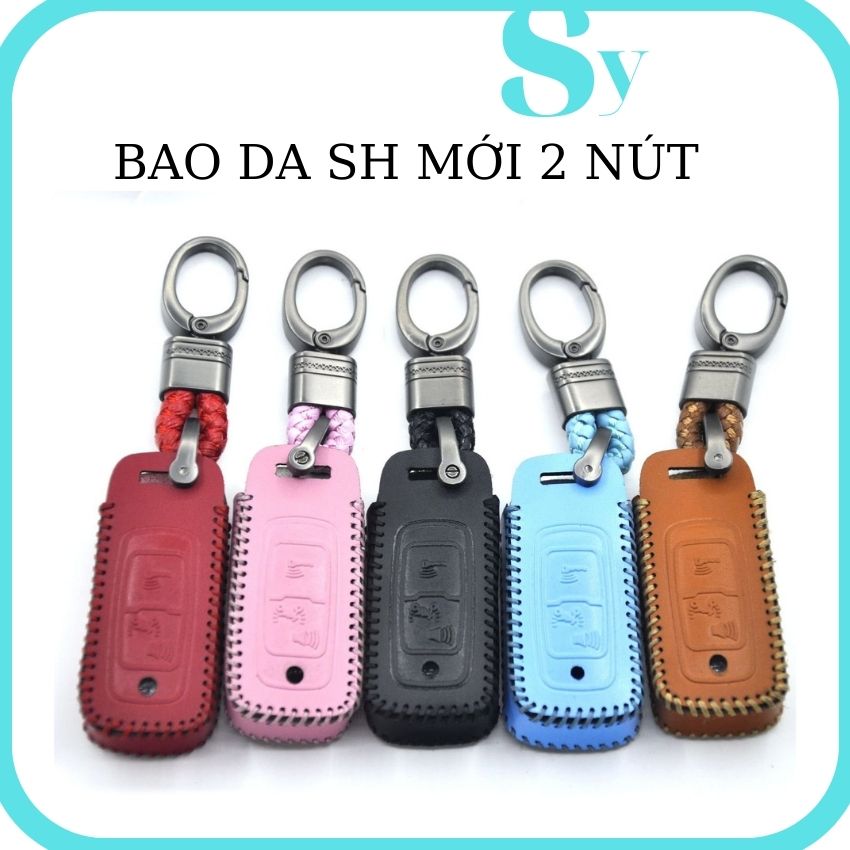 Bao da smartkey sh.sh mode .lead, vision 2021_2022 loại 2 nút mẫu mới,vỏ bọc chìa khóa xe máy da01