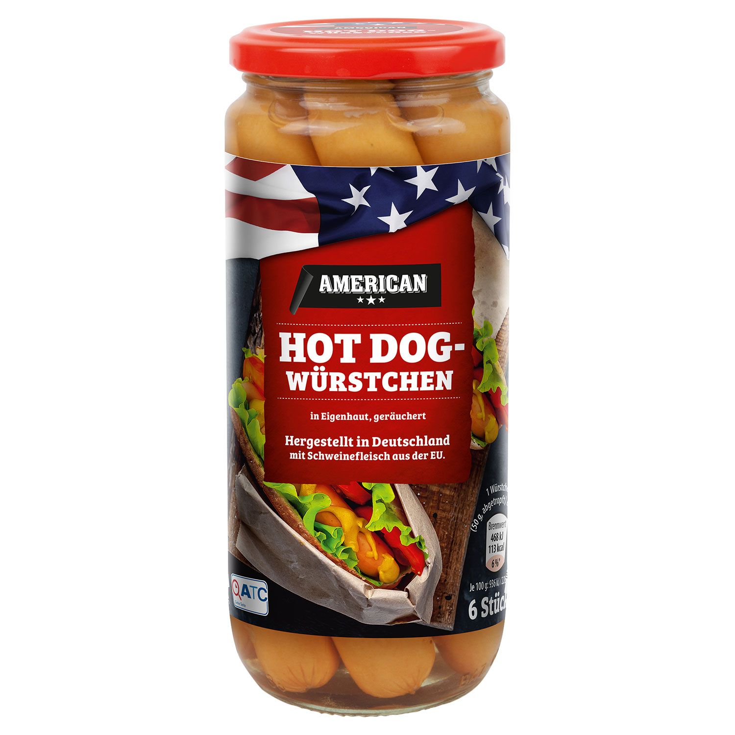 Xúc xích đức hot dog-würstchen - american aldi - 540g