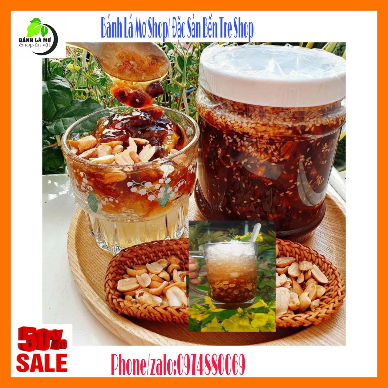 (MÓN TUỔI THƠ) HỦ 1KG ĐÁ ME NGÀO KHÓM MÈ RANG SIÊU NGON + TẶNG KÈM ĐẬU PHỘNG- BÁNH LÁ MƠ SHOP