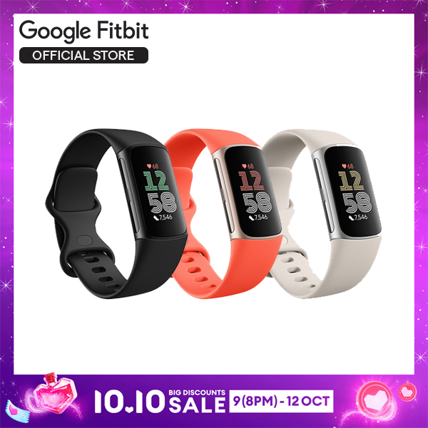 Fitbit Charge 4 Fitness Tracker & Replacement Charging Cable