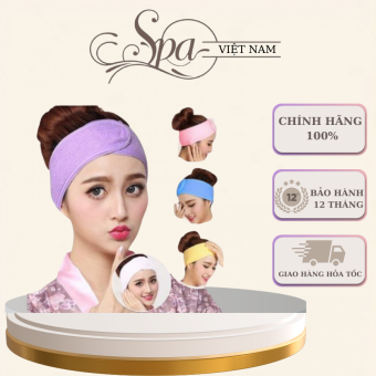 Băng đô quấn tóc spa | Băng đô quấn đầu Spa loại đẹp 10cm nhám dính chắc chắn