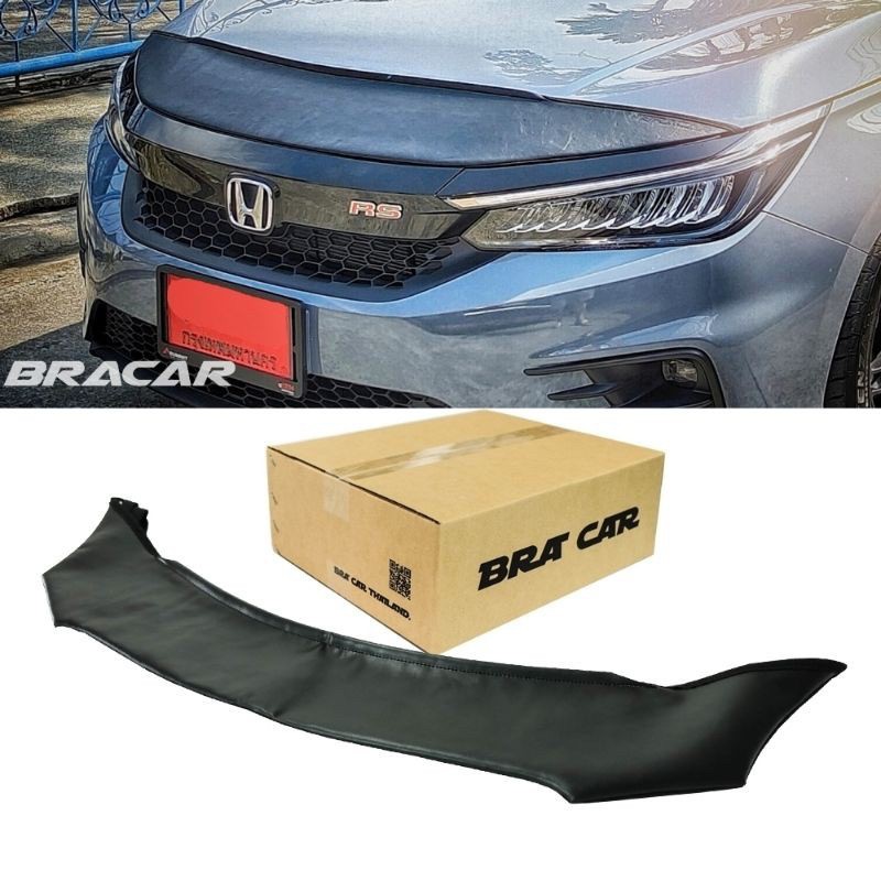 หน้ากากหนังกันหินกันแมลงหุ้มฝากระโปรงหน้ารถยนต์ยี่ห้อ Honda City 2021 ราคา 1,400 บาท*ส่งฟรี
