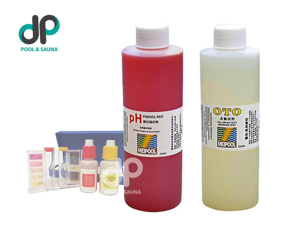 Bộ dung dịch test nước hồ bơi oto & phenol - dung tích 250ml