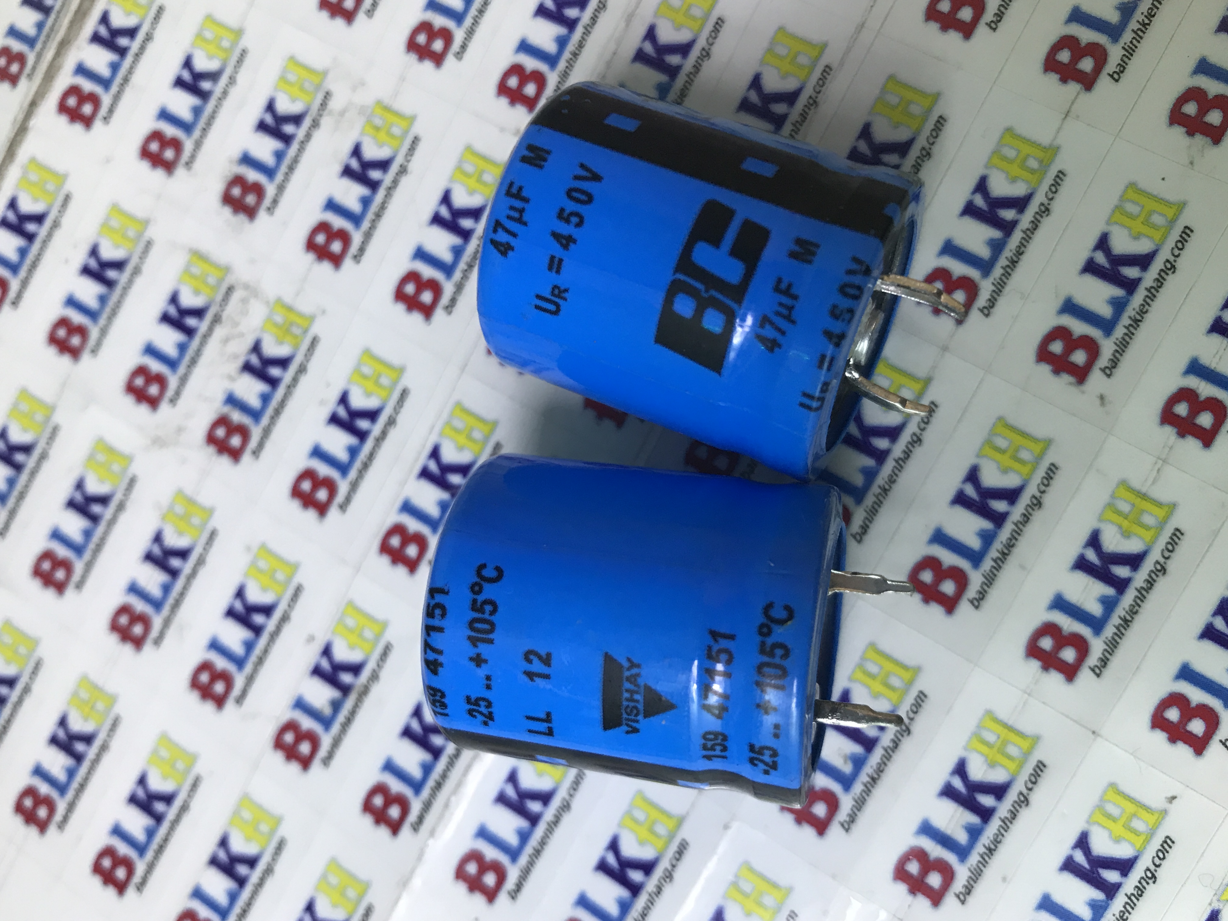 Tụ hóa chân cứng 450v 47uf 22x25 chính hãng vishay