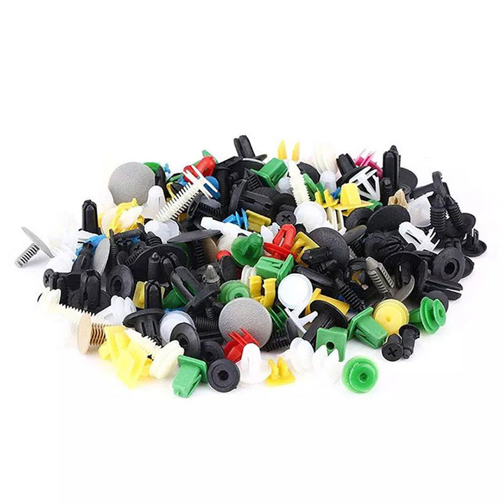 Bộ 500 cái đinh tán nhựa cho xe hơi, ô tô
