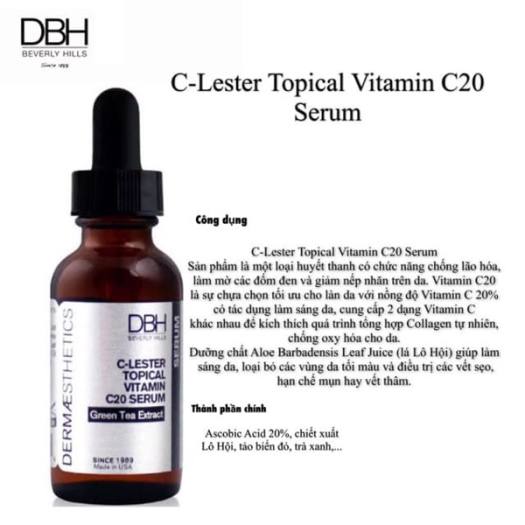 DBH C-Lester Topical Vitamin C20 Serum