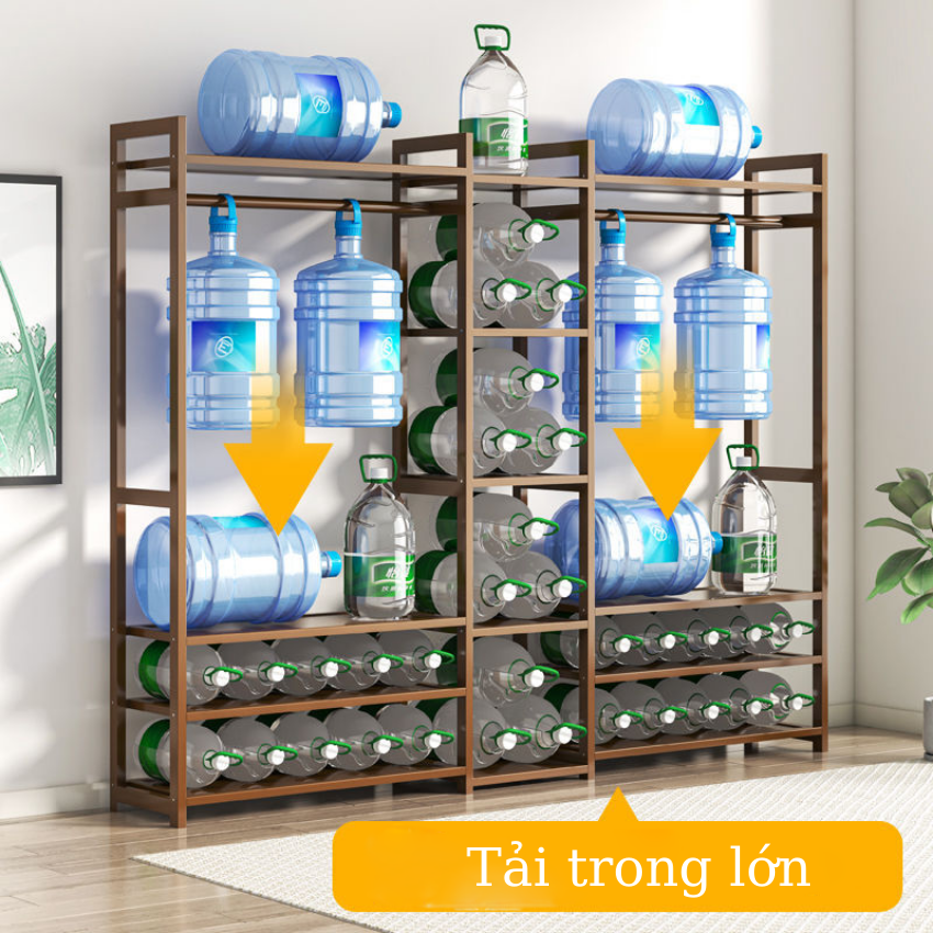 KệTreo Quần Áo 3 Khoang Đa Năng Gỗ Tre Không Mối Mọt, Tủ Treo Quần Áo Đôi 5 Tầng Đơn Giản Gọn Nhẹ, Tiết Kiệm Không Gian Trang Trí Decor Phòng