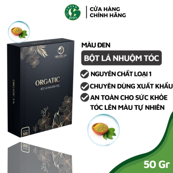 Nhuộm Tóc Thảo Dược - Chiết xuất từ bột lá cây- Màu Đen tự nhiên