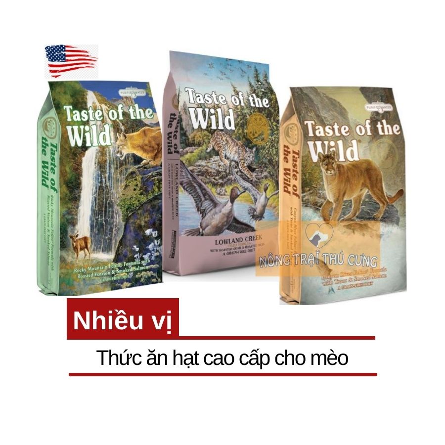 [Mẫu Thử 50g] Hạt Taste Of The Wild Cho Mèo Mọi Lứa Tuổi (USA) - [Nông Trại Thú Cưng]