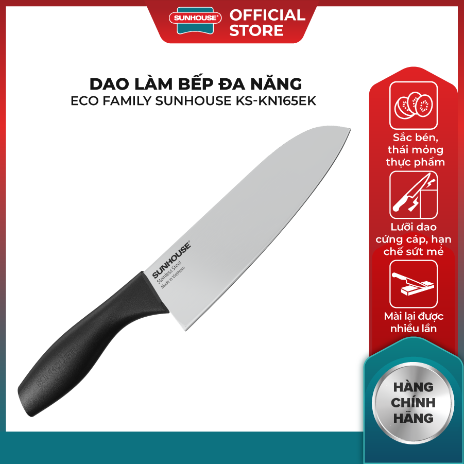 Dao làm bếp đa năng Eco Family Sunhouse KS-KN165EK