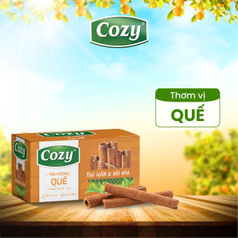 Trà Hương Quế túi lọc Cozy (2g x 25 túi lọc) - Trà quế túi lọc - Trà quế Cozy - Thơm mùi quế tự nhiên