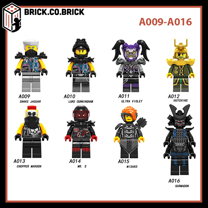 Xếp Hình Ninjago Garmadon  Minifigures Đồ Chơi Lắp Ráp Mô Hình Sáng Tạo Ninja Misako Ultra Lele A009 - 016