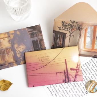 Set 4 bì thư giấy can kèm seal nền siêu sang trọng để gửi đi những điều dễ thương DIY