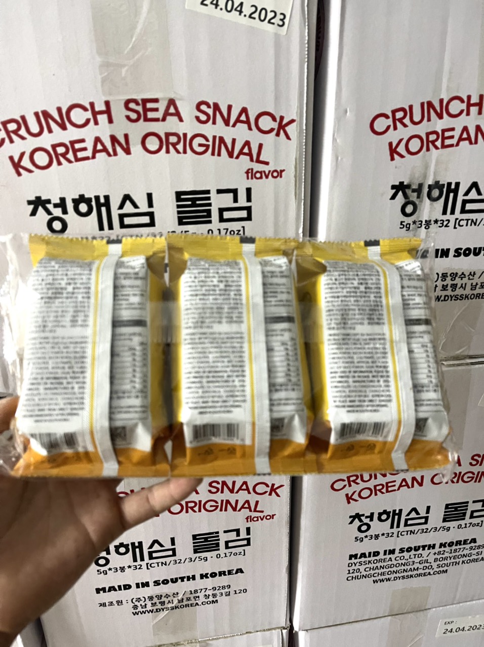 Snack rông biển vị bbq chuẩn hàn quốc