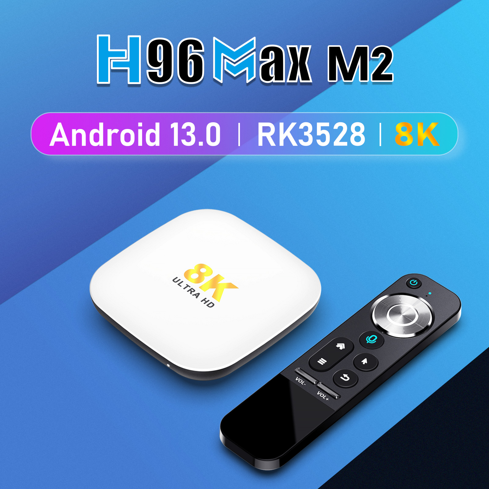 Vakind H96 MAX RK3528 Media Player Set-top Box for Android 13 (4GB+32GB-UK)  