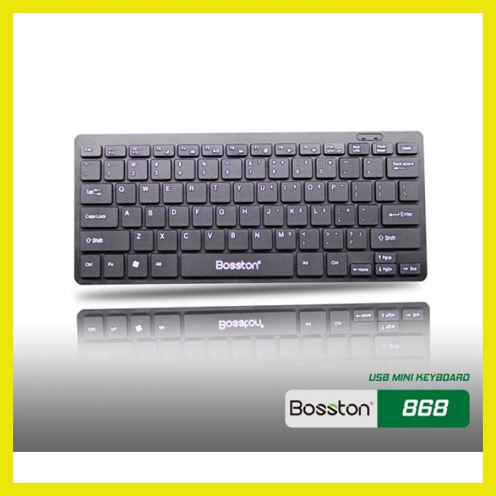 Bàn phím máy tính văn phòng b868 bosston cổng usb , bàn phím có dây mini nhỏ gọn thuận tiện mang theo