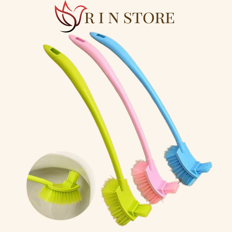 Chổi cọ nhà vệ sinh bàn chải cọ bồn cầu thiết kế gọn nhẹ chà sạch mọi vết bẩn - 2 đầu hình chữ nhật cực hot