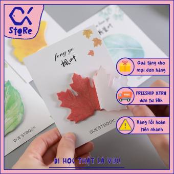 Giấy note chiếc lá Cá store nhỏ gọn, xinh xắn
