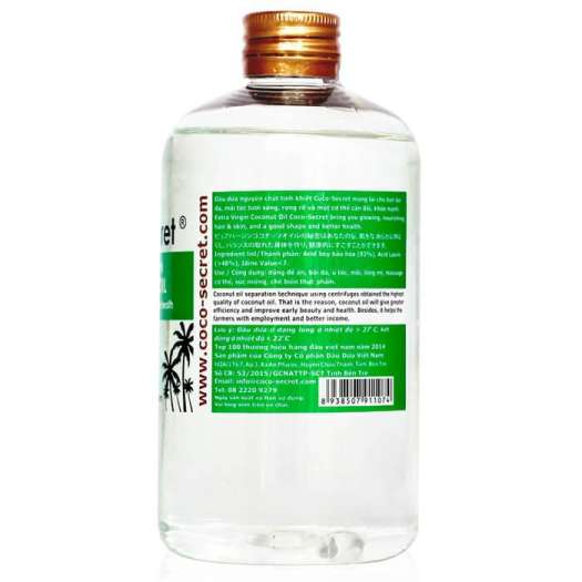 Dầu dừa nguyên chất CocoSecret 1000ml (2 chai 500ml)