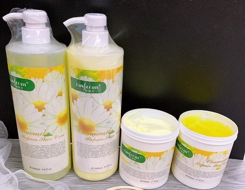 Bộ Chăm Sóc Da Hoa cúc Chính Hãng Sửa Rửa Mặt Kem Massage Tẩy Da Chết Nước Hoa Hồng chuyên dùng trong Spa