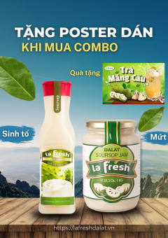 COMBO SINH TỐ MÃNG CẦU + MỨT MÃNG CẦU TẶNG POSTER DÁN