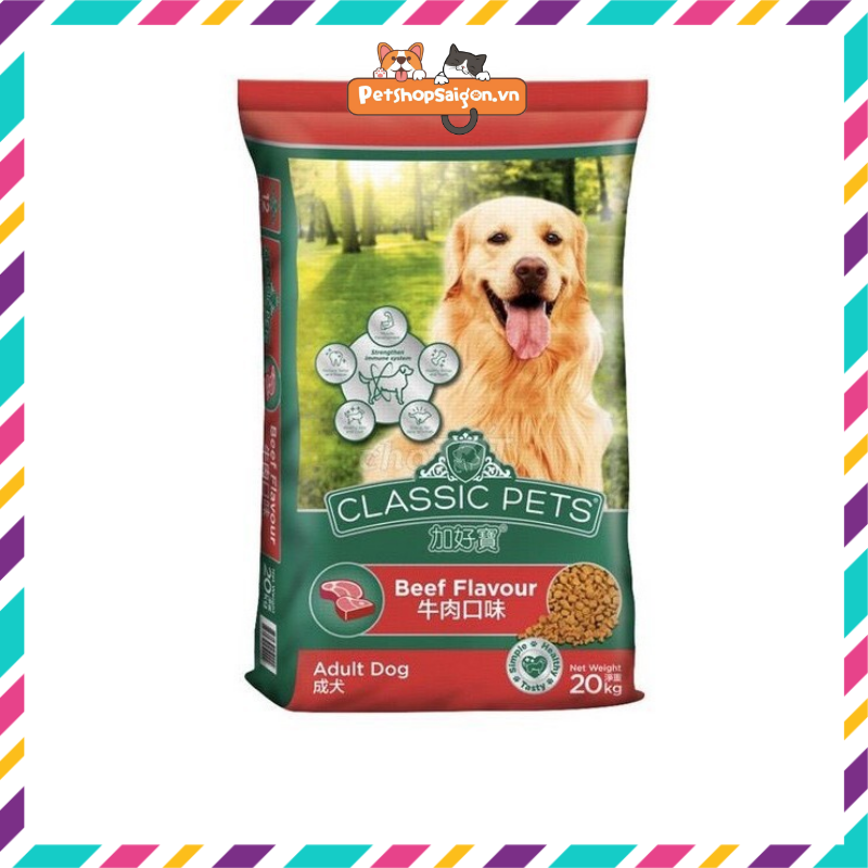 Thức ăn cho chó classic pet 20kg - 50 gói 400g - thái lan