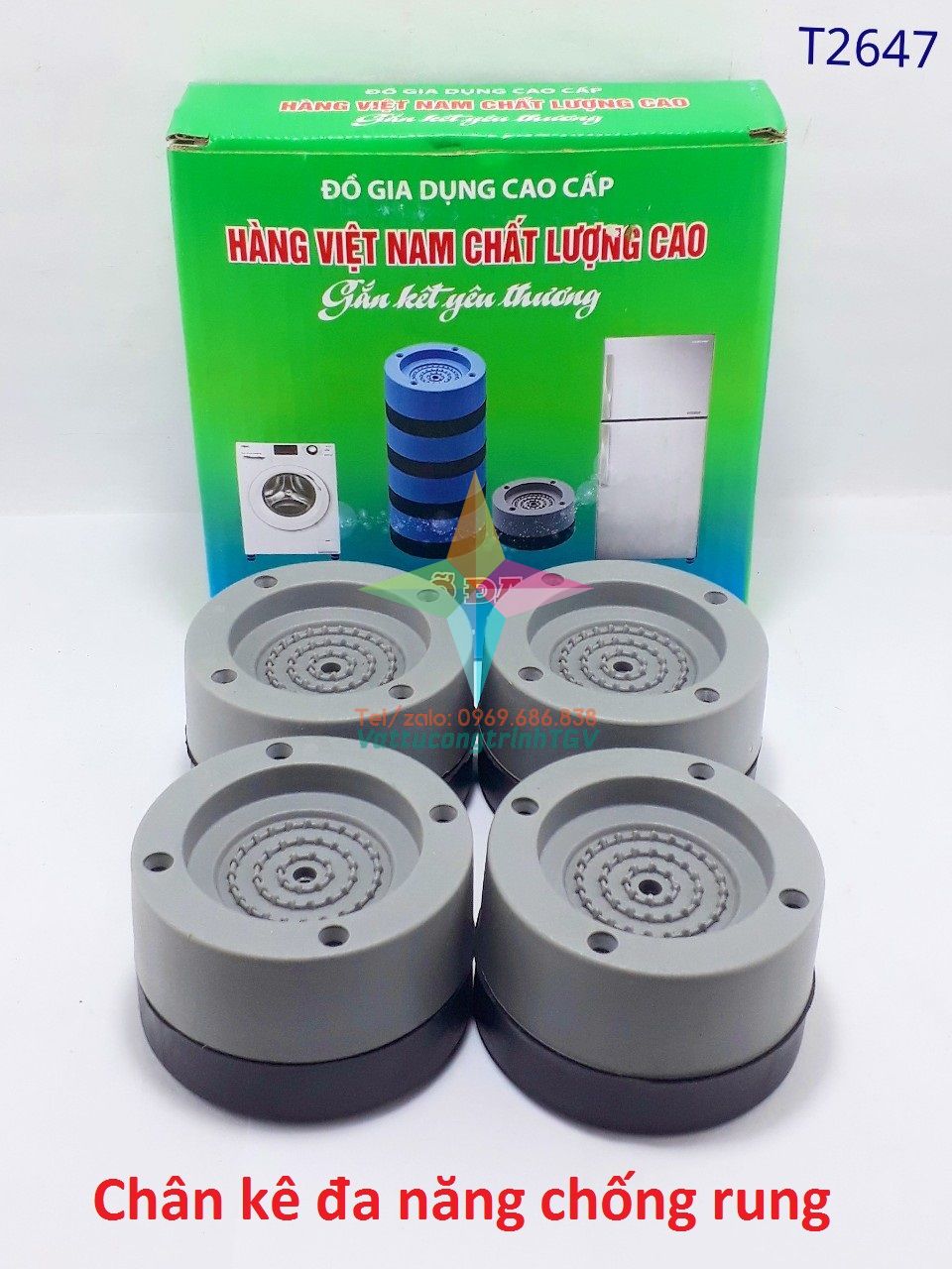 SET 4 chân kê chống rung Máy giặt hàng VN