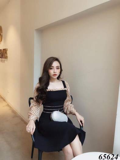 ĐẦM XÒE DỰ TIỆC PHỐI VOAN CHẤM BI SANG TRỌNG