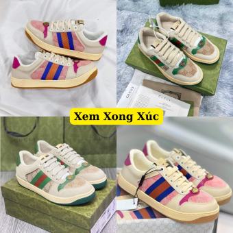 Giày Gucci Sơn Tùng Xanh + Hồng cực hót , Giày thể thao GC hàng cao cấp Full Box Bill - Sẵn Hàng