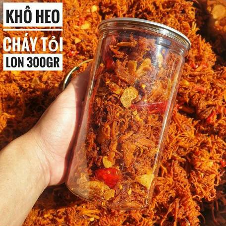 Khô Heo Cháy Tỏi Thơm Ngon- Đậm Vị tặng kèm tương ớt