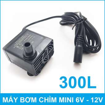 Máy bơm chìm mini 6V 12V 300L không chổi than DC-808