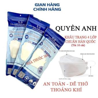 KHẨU TRANG 4D KF94 QUYỀN ANH KHÁNG KHUẨN CHỐNG BỤI SIÊU MỊN